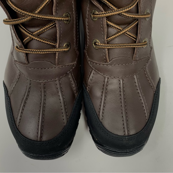 UGG Adirondack Vibram Tall Snow Boot Brown Leather Waterproof eVent Size 9 - Picture 9 of 13